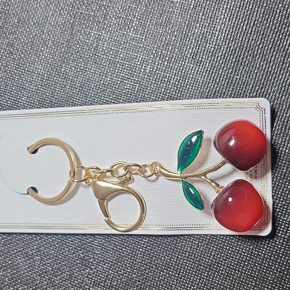 Chloe Accessory Cherry Bag Charm Keychain